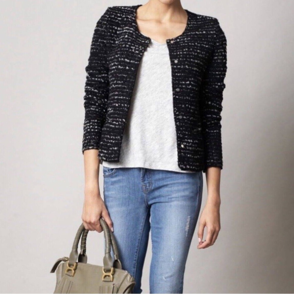 IRO Molly Jacket in Noir, Size 2
